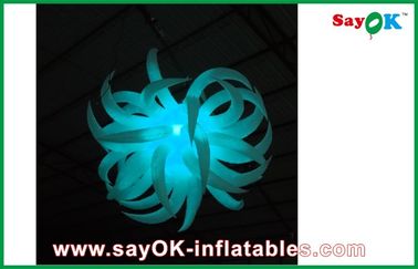 White Inflatable Lighting Decoration Inflatable Flower For New Year Decoration