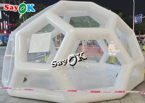 Transparent Inflatable Tent 3x3m Hotel Pop Up Inflatable Clear Bubble Tent Transparent For Events