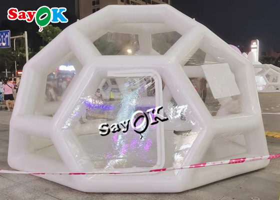 Transparent Inflatable Tent 3x3m Hotel Pop Up Inflatable Clear Bubble Tent Transparent For Events