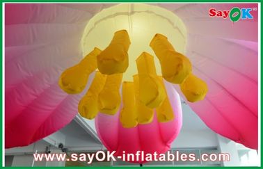 1.5m Pink Hanging Inflatable LED Flower Inflatable Lighting For Party