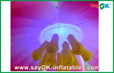 1.5m Pink Hanging Inflatable LED Flower Inflatable Lighting For Party