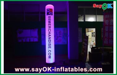 Advertising LED Inflatable Lighting Decoration Column Inflatable Pillar With Logo Printing