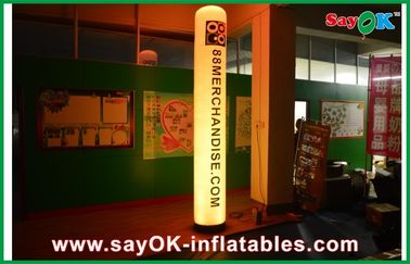 Advertising LED Inflatable Lighting Decoration Column Inflatable Pillar With Logo Printing