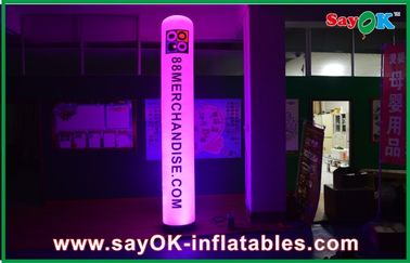 Advertising LED Inflatable Lighting Decoration Column Inflatable Pillar With Logo Printing