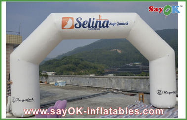 Inflatable Gantry 0.4mm PVC Inflatable Arch , Inflatable Finish Line Arch For Opening Decoration