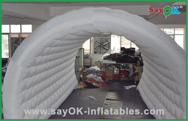 Waterproof White Inflatable Event Air Tent , Customized Inflatable Tunnel Outwell Air Tent