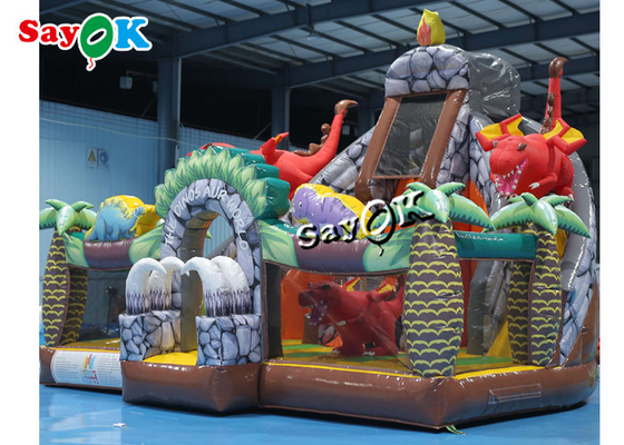 Jurassic Themed Dinosaur Animals Inflatable Bounce Castle 1000D