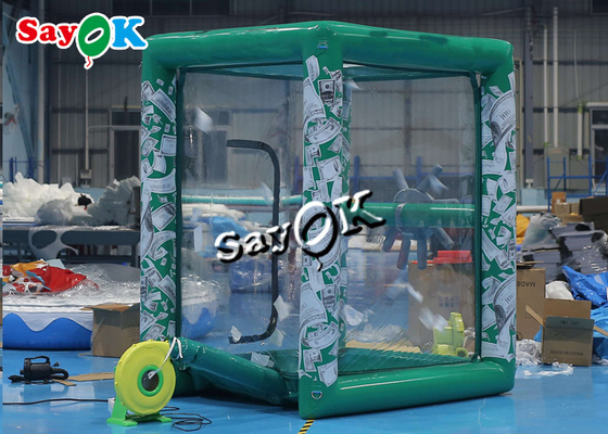 Advertising Inflatable Cash Cube Money Machine With Logo Printing