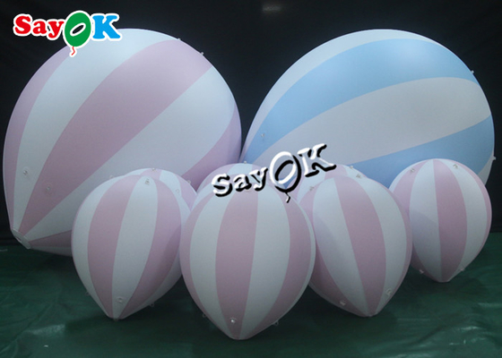 1.5m 5ft Blue Pink PVC Inflatable Hot Air Balloon For Baby Shower Party