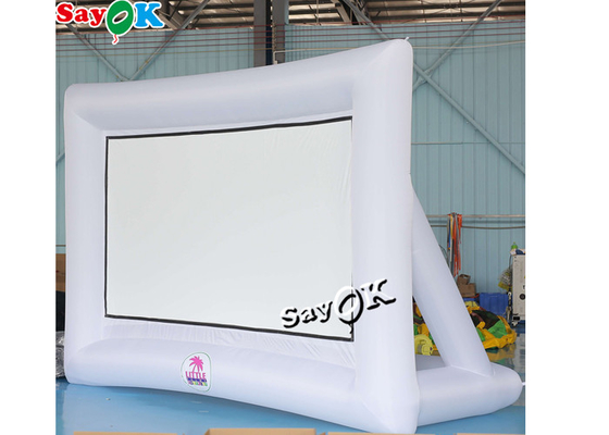 Blow Up Movie Screen 4.2x3m Oxford Cloth Inflatable Projector Screen For Outdoor Public Venues