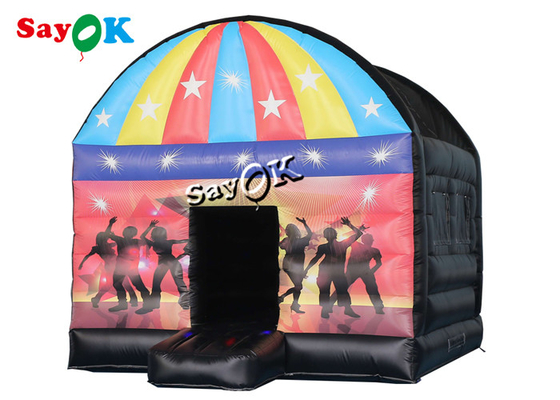 Best Inflatable Tent 5m 16.5ft Disco Dome Inflatable Bounce House With Disco Light