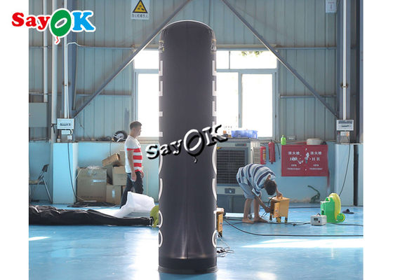 Customized 2.5m 8ft Inflatable Advertising Pillar With Logo Printing