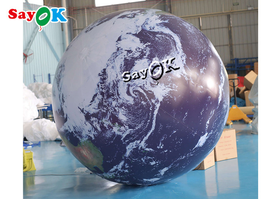 2m Giant Inflatable Earth Globe Model With Led Lighting