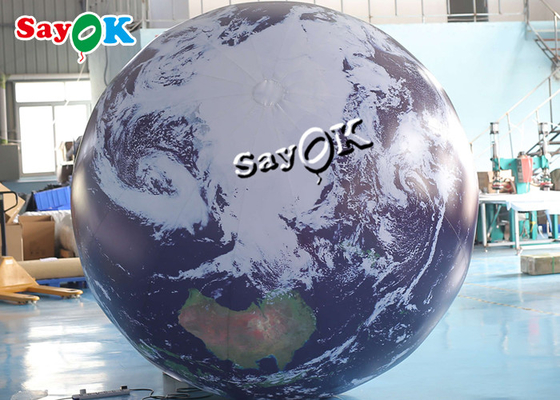 2m Giant Inflatable Earth Globe Model With Led Lighting