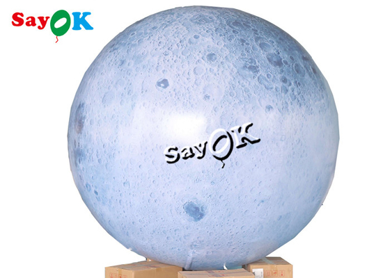 6.6ft Led Inflatable Moon Balloon For Outdoor Yard Exhibition