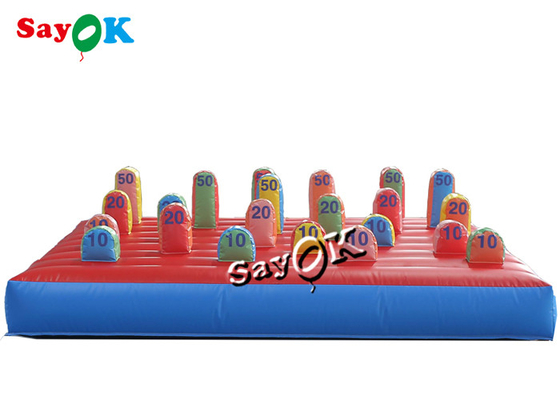 3m 10ft Outdoor Carnival Inflatable Ring Toss Game With Logo Printing