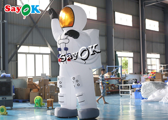 4m 13ft Portable White Inflatable Characters Inflatable Astronaut Spaceman For Science Museum Decoration