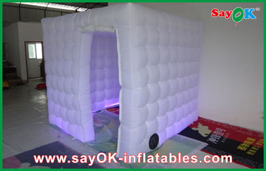 Inflatable Photo Studio 2.4m Quadrate Strong Oxford Cloth Photobooth , Large Inflatable Photo Booth