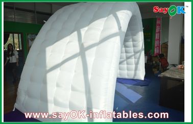 Oxford Cloth White Inflatable Event Air Tent  , Customized Inflatable Tunnel Family Air Tent party