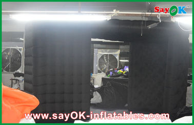 Inflatable Photo Booth Rental Black Big Quadrate Strong Oxford Cloth Photobooth , Large Inflatable Photo Booth