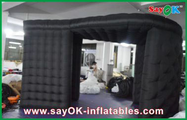 Inflatable Photo Booth Rental Black Big Quadrate Strong Oxford Cloth Photobooth , Large Inflatable Photo Booth