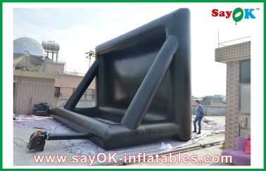 Inflatable Backyard Movie Screen Professional Cloth Inflatable Movie Screen , Inflatable Outdoor Screen For Events