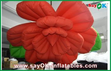 Wedding Inflatable Lighting Decoration /  Red Inflatable Flower Lighting