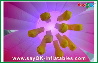 1.5m Diameter Inflatable Lighting Decoration Flower / inflatable Flower Lighting
