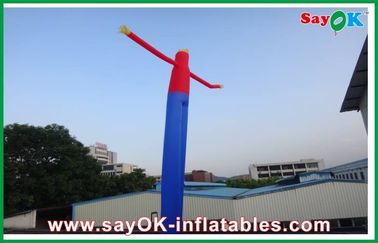 Outdoor Advertising Bule and Red Hand Waving Inflatable Air Dancer Dancing