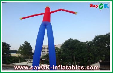 Outdoor Advertising Bule and Red Hand Waving Inflatable Air Dancer Dancing