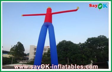 Outdoor Advertising Bule and Red Hand Waving Inflatable Air Dancer Dancing