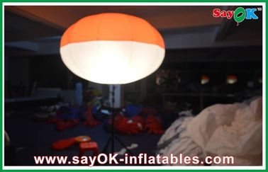 Nylon Cloth Inflatable Led Tripod Ball , Inflatable Led Lighting Ball Decoration