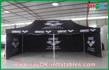 Easy Up Canopy Tent Aluminum Frame Folding Waterproof Tent  / Black Giant Outdoor Tent
