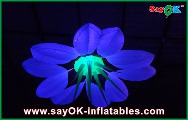 Party 2m Dia Inflatable Lighting Decoration Flower Shape Durable