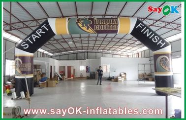 Custom Inflatable Arch Huge Advertising Inflatable Arch , Oxford Cloth Inflatable Finishing Line Arch