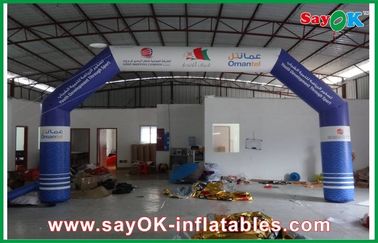 Blue Promotion Campaign 6 x 3m  Inflatable Finish Arch Digital Printing