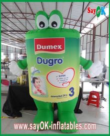 Green Portable Inflatable Cartoon Characters Custom Advertising Inflatables
