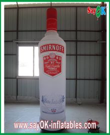 Advertising 3 - 6m Inflatable Wine Bottle With Logo Printing