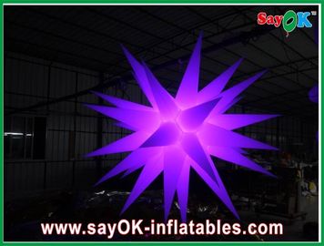 Party Inflatable Lighting Decoration Star Shape Lighting Decoration 2m Dia