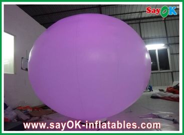 2 meter Inflatable Lighting Decoration , Inflatable Light Balloon with Ground Ball