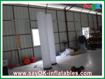 1.5m Dia Inflatable Lighting Decoration Led Pillar 190T Oxford Cloth For Event