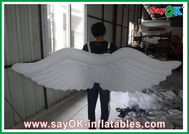 White Inflatable Wing With Led Lighting 1m / 1.5m Customized