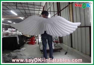 White Inflatable Wing With Led Lighting 1m / 1.5m Customized