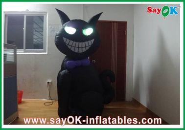 1m - 4m Inflatable Halloween Cat With Led-Lighting Bouncers Rentals