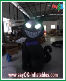 1m - 4m Inflatable Halloween Cat With Led-Lighting Bouncers Rentals