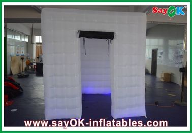 Wedding Photo Booth Hire One Door Inflatable Photo Booth 2.5 X 2.5 X 2.5m Lighting For Studio