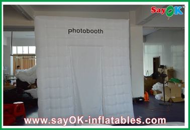 Inflatable Photo Booth Enclosure Advertising Square Inflatable Photobooth One Door With Oxford Cloth
