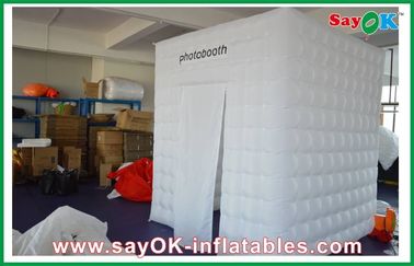 Inflatable Photo Booth Enclosure Advertising Square Inflatable Photobooth One Door With Oxford Cloth