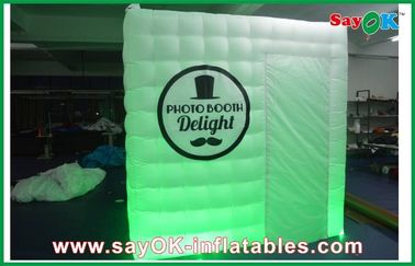 Advertising Booth Displays Cube Portable Mobile Inflatable Photo Booth LED With Logo Printing ROHS