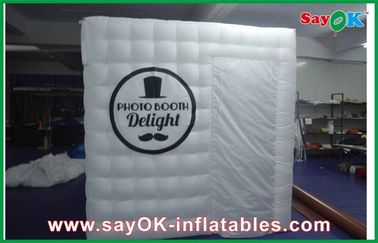 Cube Portable Mobile Inflatable Photo Booth LED With Logo Printing ROHS